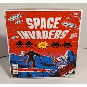 Space Invaders Strategy Board Game Taito Buffalo Games Arcade (Open Box) Unused